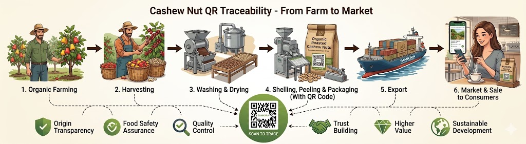 Target Agriculture's Organic Cashew Traceability System: One Scan from Farm to Your Shelf