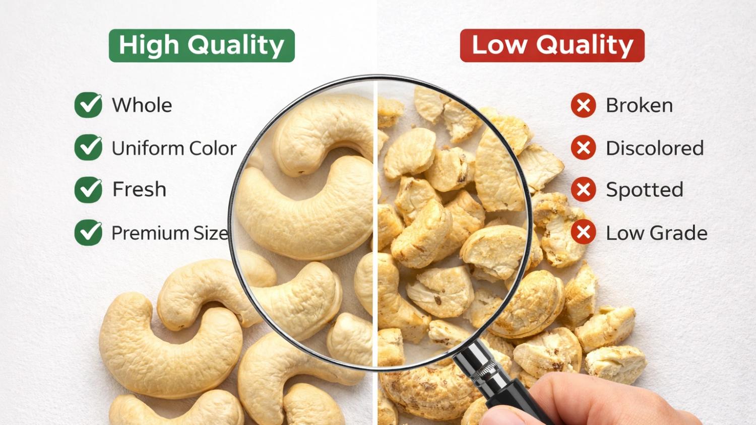 Why Cashew Grading Consistency Is the Standard Buyers Should Demand