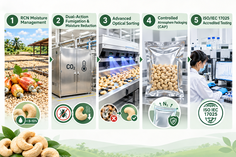 Mycotoxin Risks in Cashews: A Vietnam Cashew Supplier's Guide